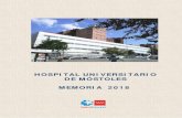 HOSPITAL UNIVERSITARIO DE MÓSTOLES MEMORIA 2018 · Móstoles desde la parada de metro ‘Hospital de Móstoles’. Por otro lado, la comunicación por tren se puede hacer por la