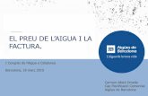 EL PREU DE L’AIGUA I LA FACTURA. · 5 Política de preus Els preus de l’aigua -> competència municipal El disseny, càlcul i aplicació de l’estructura tarifaria d’abastament