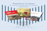 América Latina · NUEVOS LIBROS DE AMÉRICA LATINA EN ESPAÑA, 2018/2019 — NOVELA, POESÍA, TEATRO, ENSAYO 5 de esta obra de ficción editada por primera vez en 1996 y escrita