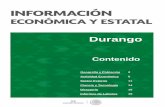 Contenido - gob.mxMina Velardeña del Grupo Peñoles Fuente: Delegación Federal de la SE en Durango El Producto Interno Bruto (PIB) de Durango en 2016 representó el 1.2% y ocupó