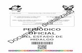 PERIÓDICO OFICIAL - Tula de Allende · Nacional de Procedimientos Penales e inicio del Sistema Procesal Penal Acusatorio en 16 Distritos Judiciales del Estado de Hidalgo que más