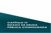 CAPÍTULO IV ESTADO DE DEUDA PÚBLICA CONSOLIDADA · previéndose una periodicidad semestral para el pago de los intereses, con una T.N.A.V del 15%, cancelándose el capital en un