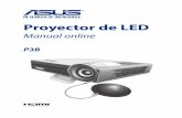 Proyector de LED - Asusdlcdnet.asus.com/pub/ASUS/Projectors/P3B/S10455_P3B_EM_WEB_UPDATED.… · del proyector se puede calentar, lo que puede reducir la calidad de imagen y dañar