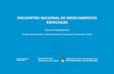 ENCUENTRO NACIONAL DE MEDICAMENTOS ESENCIALES186.33.221.24/medicamentos/images/2018/Presentaciones encuentro/Area de... · mg cefalexina comprimidos 500 mg difenhidramina comprimidos