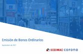 Emisión de Bonos Ordinarios · Fuente: Organización Corona y Sodimac Corporativo, 1Capital IQ Agosto 2017. 51% 49% Líneas de negocio . Crecimiento responsable durante 24 años