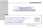 El Campus Virtual UNR como Dispositivo Hipermedial ...-Herramientas y aplicaciones Web colaborativas.-Diseño de interfaces y heurísticas.-Repositorios institucionales para educar,