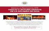 Especial de Pentecostés 2019 VIGILIA Y LECTURA ORANTE DE LA … · 2019-05-13 · Inspirados por las palabras del Papa Francisco que nos llama a renacer como pueblo de Dios, un pueblo