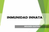 INMUNIDAD INNATA · Inmunidad Innata Proteínas especiales. Interferón: Es una proteína que liberan las células infectadas por virus.Su función es incrementar la resistencia de