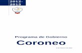 Programa de gobierno municipal coroneo - Guanajuato · El Programa de Gobierno es la invitación cordial para que todos los empleados de la administración municipal enfoquen sus