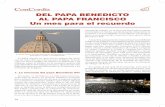 DEL PAPA BENEDICTO AL PAPA FRANCISCO Un mes para el …agustinos-es.org/noticias/concordis/93/bol93-1_03.pdf · 2019-03-19 · se haría efectiva el 28 de febrero a las 8 de la tarde,