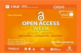 Presentación. 10 claves del acceso abierto · 1. El acceso abierto es la difusión de forma pública de los resultados de la investigación, a través de repositorios en los que