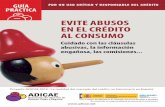 EVITE ABUSOS EN EL CRÉDITO AL CONSUMOblog.adicae.net/credito-justo/files/2015/12/Guia-CREDITO-2015_Creditos... · 4 Evite abusos en el crédito al consumo CLASES DE CRÉDITOS AL