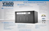 Sistema Ininterrumpible de Energía (UPS) Grado Industrialgrupoindustronic.com/pdf/UPS1300 (160-400KVA).pdf · 2016-09-13 · • Rectificador tipo SCR de 6 ó 12 pulsos • Más