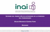 Presentación de PowerPointinicio.ifai.org.mx/presentaciones/1er Informe de actividades - resumen.pdf · Rendir cuentas de la responsabilidad que me ha sido conferida por la sociedad