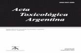 ISSN 0327-9286 Acta Toxicológica Argentina · revista es Acta Toxicol. Argent. Calificada como Publicación Científica Nivel 1 por el Centro Argentino de Información Científica