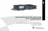 INTERRUPTOR DE FIN DE CARRERAvalveproducts.metso.com/documents/neles/Old_IMOs/es/7ECL70es_0904.pdf · El interruptor de ﬁn de carrera tiene unas placas de identiﬁcación en la