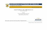 HISTORIA DE MÉXICO II - Universidad Autónoma de Sinaloadgep.uas.edu.mx/programas2018/semestre3/HISTORIA DE... · 2020-01-07 · concretada en la elaboración de los criterios de