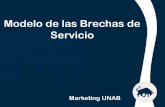Modelo de las Brechas de Servicio Ghero · Triangulo de servicios Marketing Interno Marketing externo Marketing interactivo (PEC) Empresa Proveedores Clientes 2 1 3. ... Expectativa