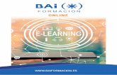 Catálogo BAI Formación Online 2019 (email) - Nuevo · ·Alta interactividad con reconocimiento de voz. ·Cursos complementados con aulas virtuales, clases telefónicas y presenciales.