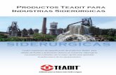 Tabla Teadit Descripición de Productos para Industrias de ... · Para bocas de inspección, juntas de carcazas de bombas, bridas con cara dañadas, bridas frágiles (cerámica, vidrio,
