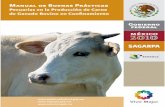 Manual de Buenas Prácticas - Webnode de carne de ganado...(SENASICA), es lograr que la producción de carne de ganado bovino en conﬁ namiento sea segura para el consumidor. Para
