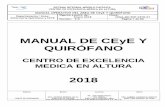 MANUAL DE CEyE Y QUIRÓFANOcufcd.edu.mx/calidad/v20/documentacion/CM/CEMA-MN... · quirúrgica e instrumental médico quirúrgico a los servicios asistenciales de la Unidad Médica.