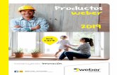 Productos weber 2019 · 10.000 personas en 57 países, apoyadas por casi 200 unidades productivas con un retorno anual de más de 2 billones de €. Weber líder mundial en soluciones
