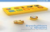 Figura 1. Cuadro de mandos principal de Evolution. · Evolution visualiza diversos tipos de contenidos, entre los que se encuentran contenidos de texto forma-teado (html, pdf, etc.),