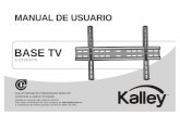 IM Spanish K-STVF3770 Base TV (25-3-2017) POR PAGINAS X4 · MANUAL DE USUARIO Gracias por comprar este producto KALLEY. Para mayor información por favor visítenos en o contáctenos
