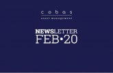 Newsletter Febrero 2020 - Cobasam.com...En el Palau de la Música Catalana tiene lugar nuestra IV Conferencia Anual de Inversores en Barcelona con un gran éxito de asistencia Viernes