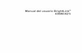 User Manual - BrightLink 436Wi/421i · • BrightLink 436Wi: Hasta 3000 lúmenes de luminosidad (emisión de luz blanca y de luz de color) BrightLink 421i: Hasta 2500 lúmenes de