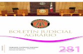 ISSN 1665-255X · Boletín Judicial Agrario. Publicación mensual. Editor Responsable Licenciado Joaquín Nakamura Zitlalapa Número de Certificado de Reserva otorgado por el Instituto
