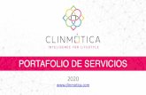 PORTAFOLIO DE SERVICIOS - C&LInmotica · 2020-02-14 · EXPERIENCIA, EFICIENCIA Y OBJETIVIDAD CLINMOTICA Provee servicios integrales en Telecomunicaciones, Redes, Networking, Sistemas