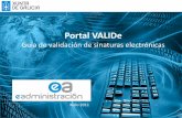 Portal VALIDe - sede.xunta.gal VALIDe.1.1_galego.pdf · Comunicación e-Administración 2 1 Acceda ao portal e faga clic en  2 No menú, prema en