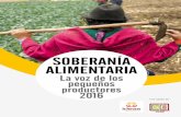 SOBERANÍA ALIMENTARIAideas.coop/wp-content/uploads/2016/10/soberaniaalimentaria.pdf · soberanía alimentaria de las comunidades productoras; han diversificado sus producciones,
