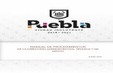 MANUAL DE PROCEDIMIENTOSgobiernoabierto.pueblacapital.gob.mx/transparencia_file/... · 2020-02-06 · de la Contraloría Municipal, tiene como único objetivo llevar un control institucional
