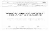 MANUAL ORGANIZACIONAL DEL ÁREA DE CALIDADcufcd.edu.mx/calidad/v20/documentacion/CM/CEMAN-MN... · MANUAL ORGANIZACIONAL DEL ÁREA DE CALIDAD CALIDAD Vigente a partir de: Enero 2018