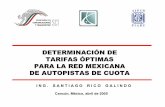 DETERMINACIÓN DE TARIFAS ÓPTIMAS PARA LA …7.5s-Rico...En México, adicionalmente, hay otros factores importantes que se deben tomar en consideración al establecer una política