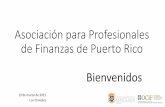Asociación para Profesionales de Finanzas de Puerto Ricoafppr.com/Resources/Documents/Asociacion para Profesionales de Finanzas... · COMISIONADO DE INSTITUCIONES FINANCIERAS ASOCIAOO