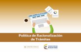 Política de Racionalización de Trámites · Proyecto de interés nacional y estratégicos - PINES: Identificar y priorizar proyectos en infraestructura, hidrocarburos, minería