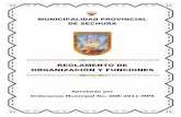 REGLAMENTO DE ORGANIZACIÓN Y FUNCIONES · 2011-06-07 · El presente Reglamento de Organización y Funciones (ROF) de la Municipalidad Provincial de Sechura es el documento técnico-normativo