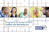 Programa de Salud HUSKY Tablas de Beneficios PDFs/HUSKY... · 2018-10-04 · Beneficios de Miembros – Servicios cubiertos para HUSKY A, C y D Contacte a Servicios de Compromiso