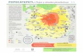 FlujosOleadasPiroclásticas - gob.mx...Popocatépetl se elaboraron a partir de la reconstrucción de la historia geológica del volcán. A través de trabajo de campo y revisión ...