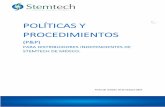 POLÍTICAS Y PROCEDIMIENTOS · 2017-07-03 · en el Sitio Web de Stemtech (), correo electrónico a Distribuidores, mensajes de texto, blog, periódicos de Stemtech y/o agregando