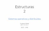 Sistemas operativos y distribuidosgd/soyd/clasesgus/02-Estructuras.pdf · 2019-08-31 · Programas de aplicación: navegadores web, procesadores de texto, hojas de cálculo, sistemas