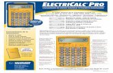 CALCULADORA DE CÓDIGO ELÉCTRICO TOTALMENTE …El código eléctrico de la calculadora cumple con la norma NEC® de 2014, 2011, 2008, 2005, 2002, 1999 y 1996 Contratistas eléctricos