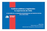 Políticas públicas y legislación: la experiencia de Chile · Primera etapa de cambio en los resultados, activación del sector. 1981/1985 (cont) ... Crea empresas estatales locales