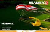 Beamer 3 Manual - AdventureAntes de empacar el paracaídas se debe hacer una revisión visual. El paracaídas se debe airear durante 24 horas ... el cual se puede conseguir como accesorio