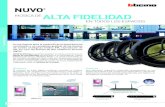 NUVO APP - bticino.cl · Está especialmente diseñado para trabajar con un amplificador de audio o de audio/video de otra marca permite integrar tu equipo de audio al control y sistema