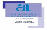 ˘ ˇˆ - Portal de la Excma. Diputación Provincial de Alicante · 2017-05-26 · Servicio de Gestión Documental, Registros e Información Memoria 2011-2014 Pág. 7/44 Documental,